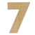 Woodpeckers Crafts Wooden Number 7 Cutout, 12" 