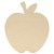 Woodpeckers Crafts 11.5" Wood Apple Cutout, 11.5" x 10" x 1/4" 