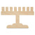 Woodpeckers Crafts Menorah Cutout, Square, Large 12" x 7" 