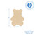 Woodpeckers Crafts 6" Wood Teddy Bear Cutout, 6" x 4-3/4" x 1/4" 