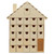 Woodpeckers Unfinished Wood Christmas House Advent Calendar 