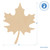 Woodpeckers Wooden Maple Leaf Cutout, 8" x 6" 