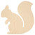 Woodpeckers Wooden Squirrel Cutout, 12" x 12" 