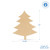 Woodpeckers Wooden Christmas Tree Cutout, 12" x 10.25" 