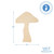 Woodpeckers Crafts Wood Mushroom Cutout,  12” 