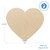 Woodpeckers Wooden Heart Cutout, 24" x 1/4" 