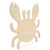 Woodpeckers Crafts Crab Wood Cutout 12” 