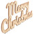 Woodpeckers Crafts Script “Merry Christmas” Cutout 