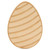 Woodpeckers Crafts Easter Egg with Striped Etched Pattern 