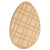 Woodpeckers Crafts Easter Egg with Plaid Etched Pattern 
