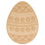 Woodpeckers Crafts Easter Egg with Boho Etched Pattern 