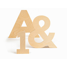 Wood Letter & Number Cutouts