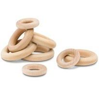 Unfinished Wood Rings for Crafts, Macrame and Jewelry, Woodpeckers