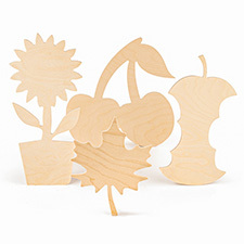 Unfinished Wood Cutout - 100-Pack Classic Cross Shaped Wood Pieces