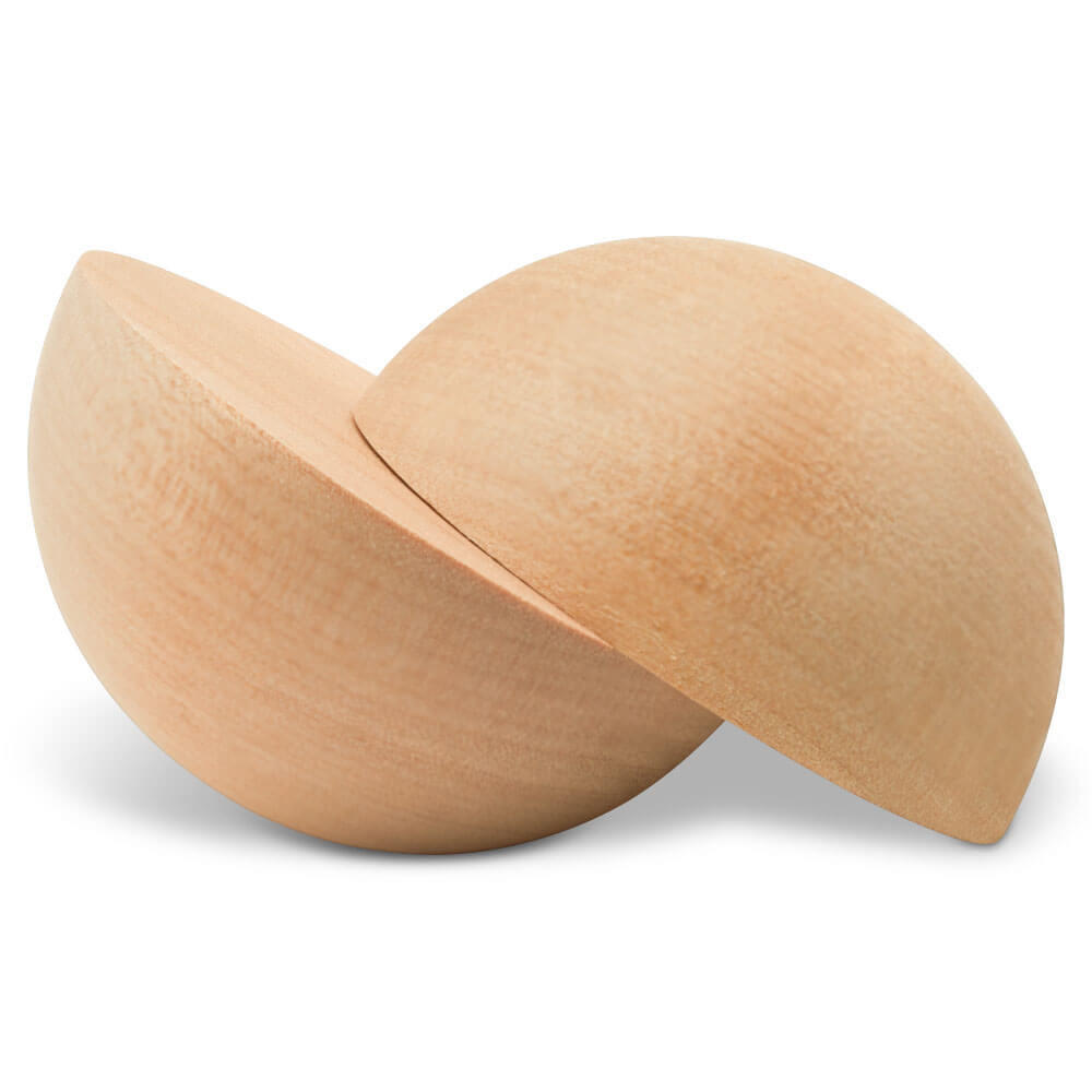 1/2 split wooden balls – Craft Supply House