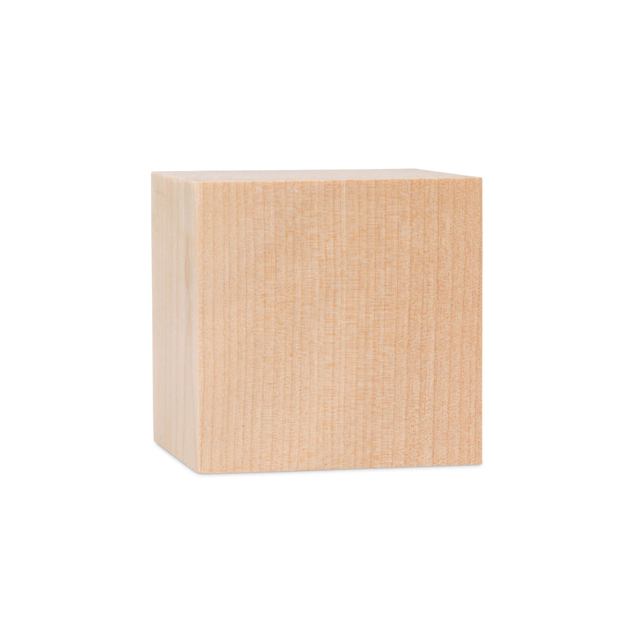 12 Pack Unfinished Birch Wood Blocks, 2 Inch Natural Wooden Cubes Smooth  Surface