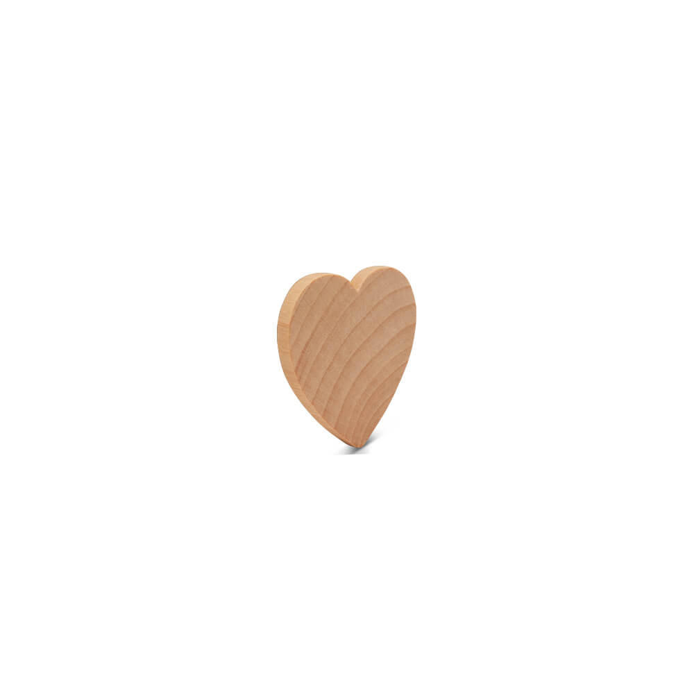 Wooden Heart Cutouts for Crafts 8 inch, 1/4 inch Thick, Pack of 25  Unfinished Wooden Heart Shapes, by Woodpeckers