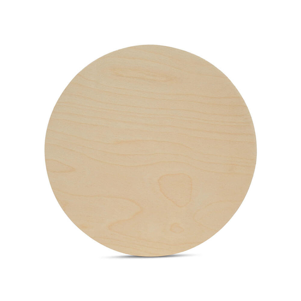 24 Unfinished Wood Circles - Pack of 5 , Birch Plywood , Round Wood Cutouts  , Blank Circle Boards - DIY Arts & Crafts , Painting , Pyrography ,  Coasters , School Projects 