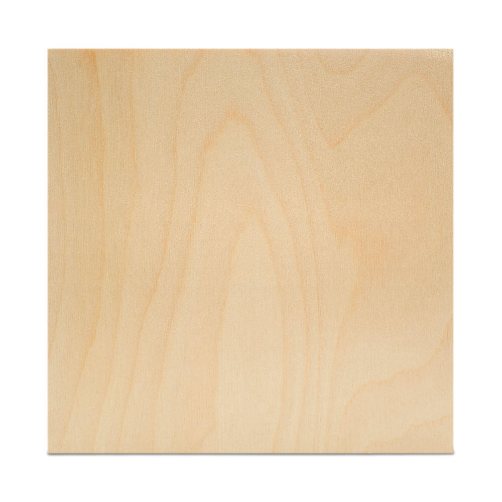 Baltic Birch Plywood, 8 x 8 Inch, B/BB Grade Sheets, 1/4 or 1/8 Inch Thick, Woodpeckers