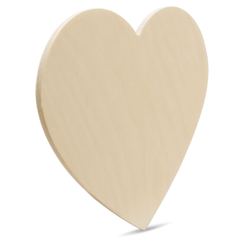 Unfinished Wood Heart Shape Up To 24'' DIY Wedding Shower 1/4