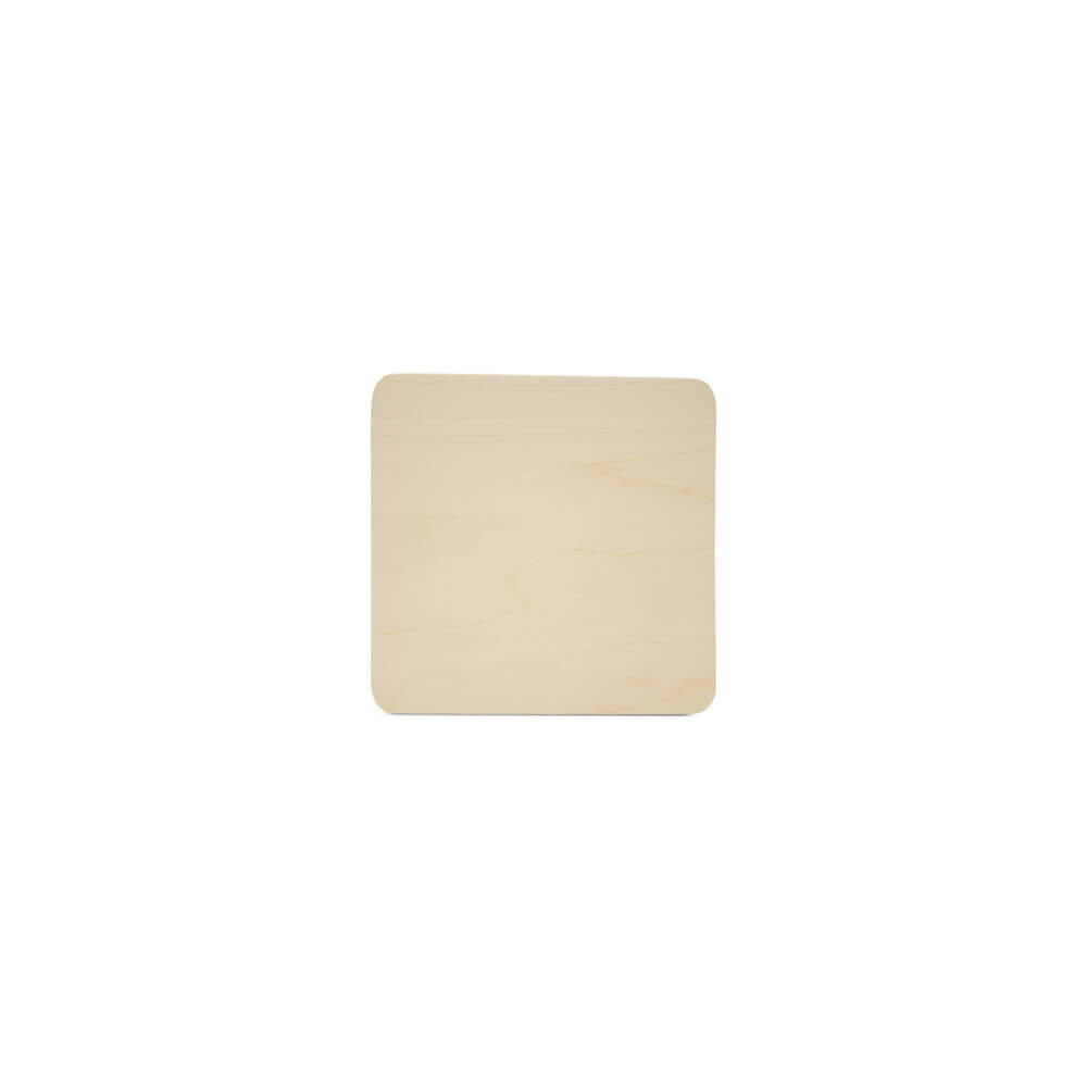 Unfinished Wooden Coasters 4.7, Pack of 25 Wood Squares for