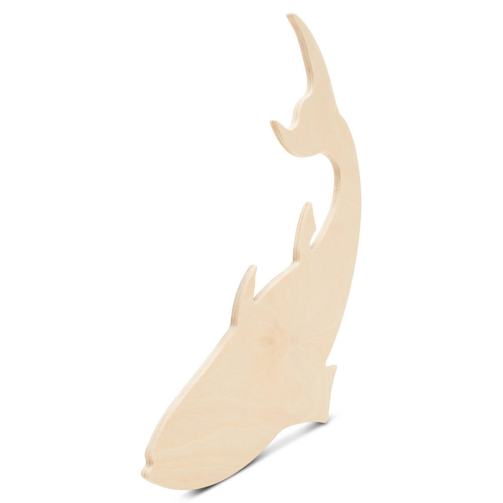 Wooden Fish Cutout 12” Summer Craft Woodpeckers Crafts