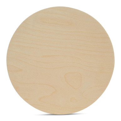 Round Wood Blanks, Blank 1/4 Wood Circles, Laser Cut Shapes, Unfinished  Blanks, Crafting Supplies, Wood Cutouts 