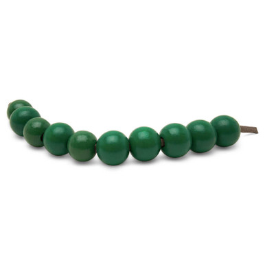 Green Wooden Beads 12mm with 3mm hole | Woodpeckers Crafts