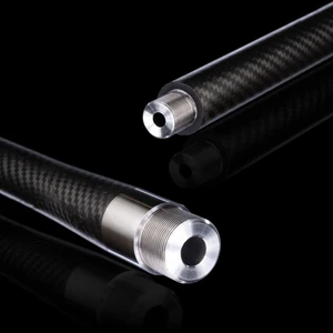 Helix 6 Precision 25 Creedmoor Prefit Carbon Fiber Barrel featuring a match-grade 416R stainless steel core, proprietary carbon fiber construction, and lightweight design for precision shooting and hunting.