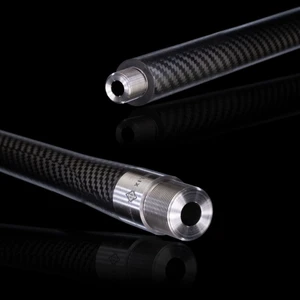 Helix 6 Precision 22-250 Remington carbon fiber prefit barrel with stainless steel chamber and muzzle threads.