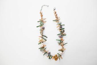 Multi Color Stick Pearl Necklace Set 