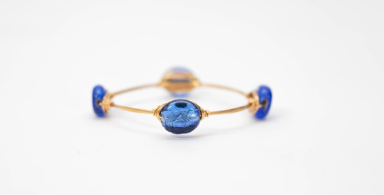 Dark "Blue Flame" Bangle 