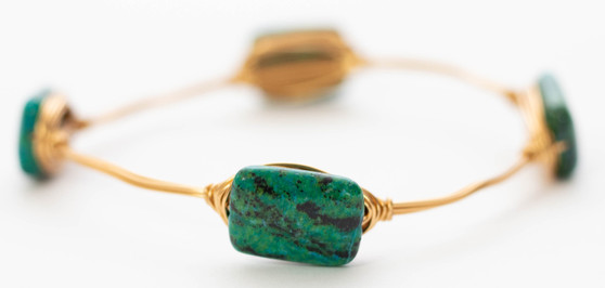 Chrysocolla Stone Bangle 