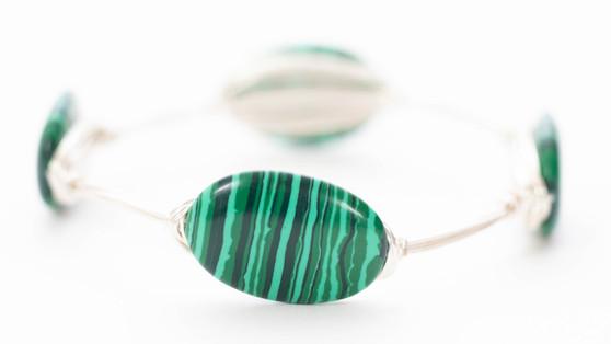 Malachite Stone Bangle 