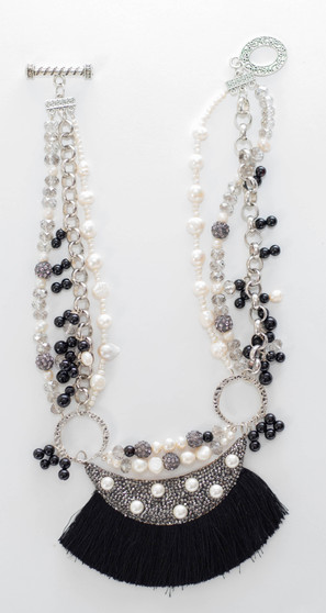 Black, White, & Silver Chain Set