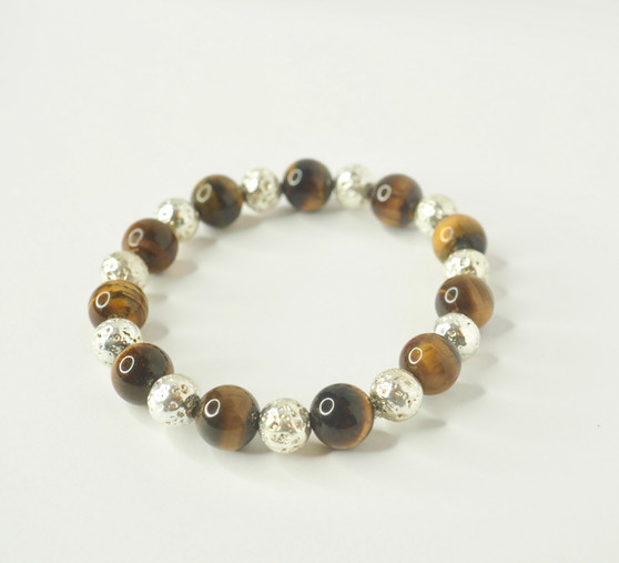 Tiger's Eye & Silver Bracelet