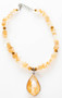 Citrine & Gold Necklace Set 