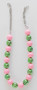 Pink & Green Beads Necklace Set