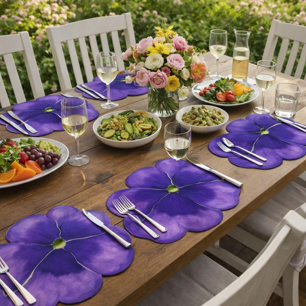 Party Pansy, Purple – ARTPrints Placemats