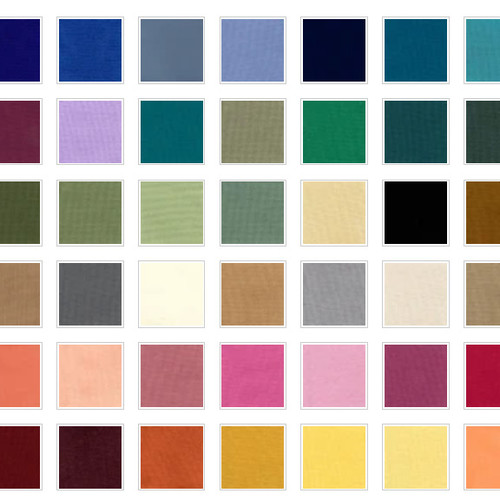 Custom Napkins Builder Carole Shiber Designs, image of fabric napkins color choices