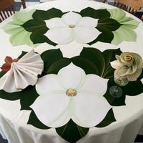 Carole Shiber Designs Magnificent Magnolia Mint