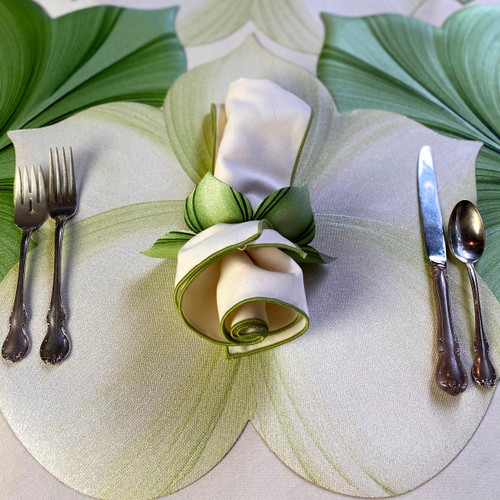 Carole Shiber Designs White Lily Placemat