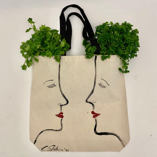 Tote lArt Bag - Kissy Heads