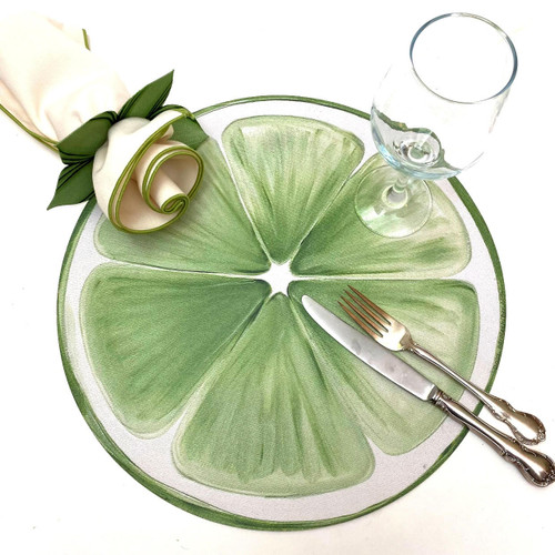 Carole Shiber Designs Lime Slice Placemat 30percent Off