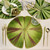 Carole Shiber Designs Lily Pad Placemat, Sage/Burgundy