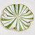 Spearmint-Striped Pinwheel Charger