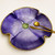 Carole Shiber Designs SculpTable Pansy Basket, Purple 