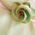 Seafoam with Gold Trim Napkin, decorative napkin with a rose design featuring gold trim accents.