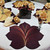 7 Point Leaf - Eggplant/Gold & Bronze