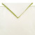 Add an Ivory with HoneyDew Trim Napkin Carole Shiber Designs, close-up of a white napkin with a green honeydew trim folded in a V-shape.